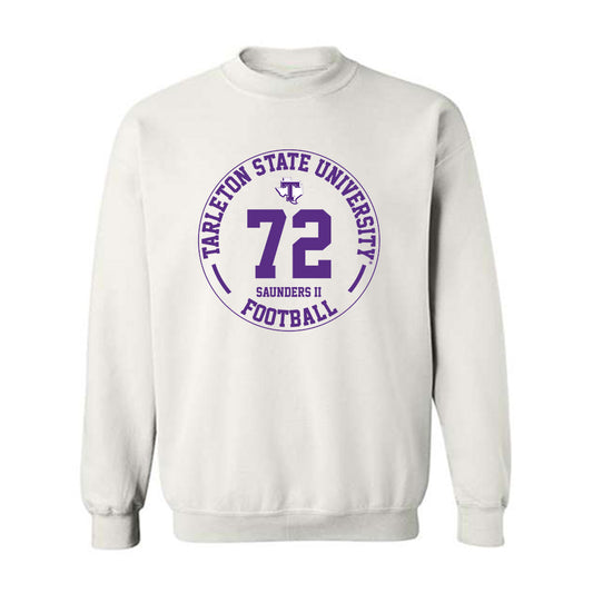 Tarleton State - NCAA Football : Terrance Saunders II - Classic Fashion Shersey Crewneck Sweatshirt-0