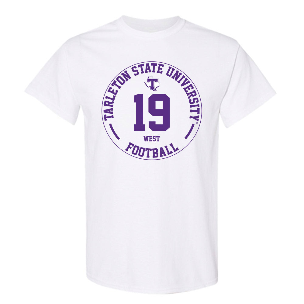 Tarleton State - NCAA Football : Trevon West - Classic Fashion Shersey T-Shirt-0