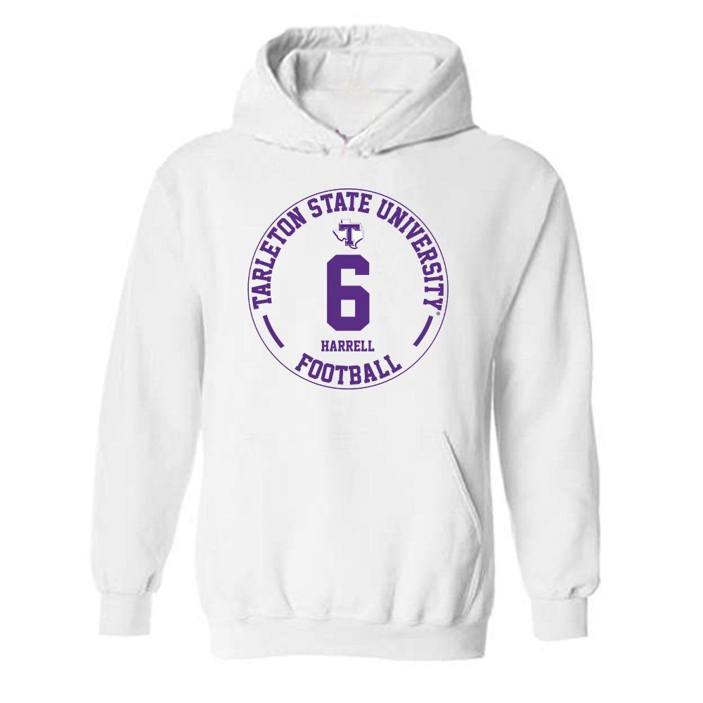 Tarleton State - NCAA Football : Ajai Harrell - Classic Fashion Shersey Hooded Sweatshirt-0