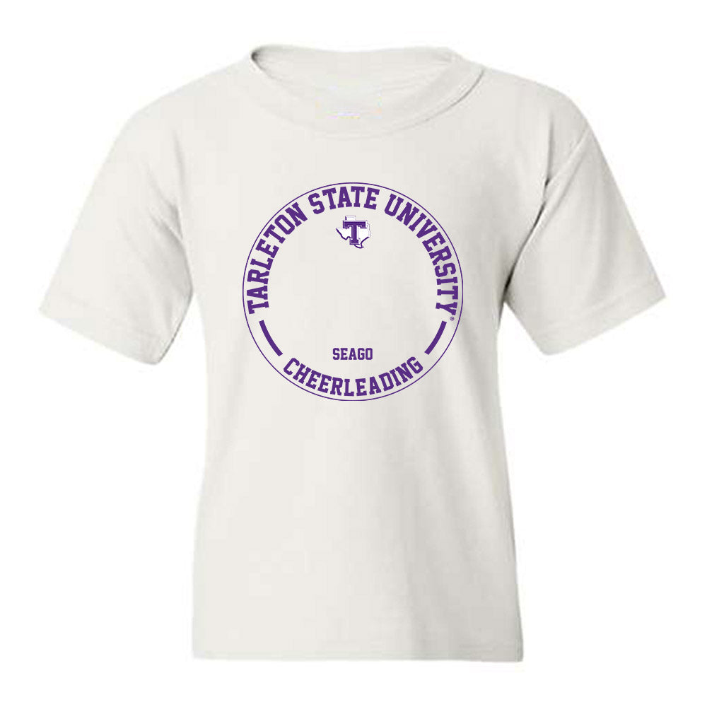 Tarleton State - NCAA Cheerleading : Maddie Seago - Classic Fashion Shersey Youth T-Shirt-0
