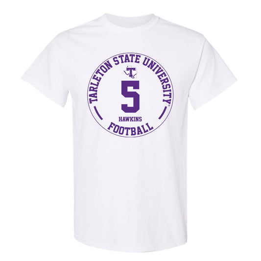 Tarleton State - NCAA Football : Dabari Hawkins - Classic Fashion Shersey T-Shirt-0