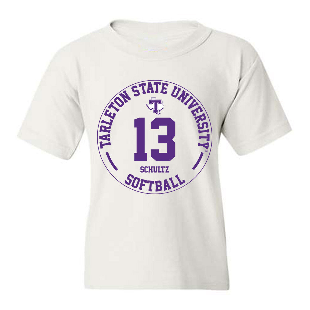 Tarleton State - NCAA Softball : Shelby Schultz - Classic Fashion Shersey Youth T-Shirt-0