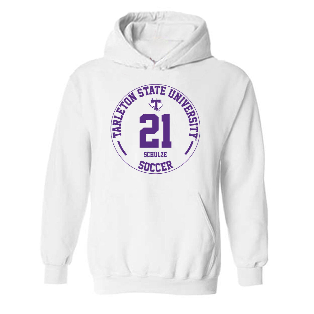 Tarleton State - NCAA Women's Soccer : Sammy Schulze - Classic Fashion Shersey Hooded Sweatshirt-0
