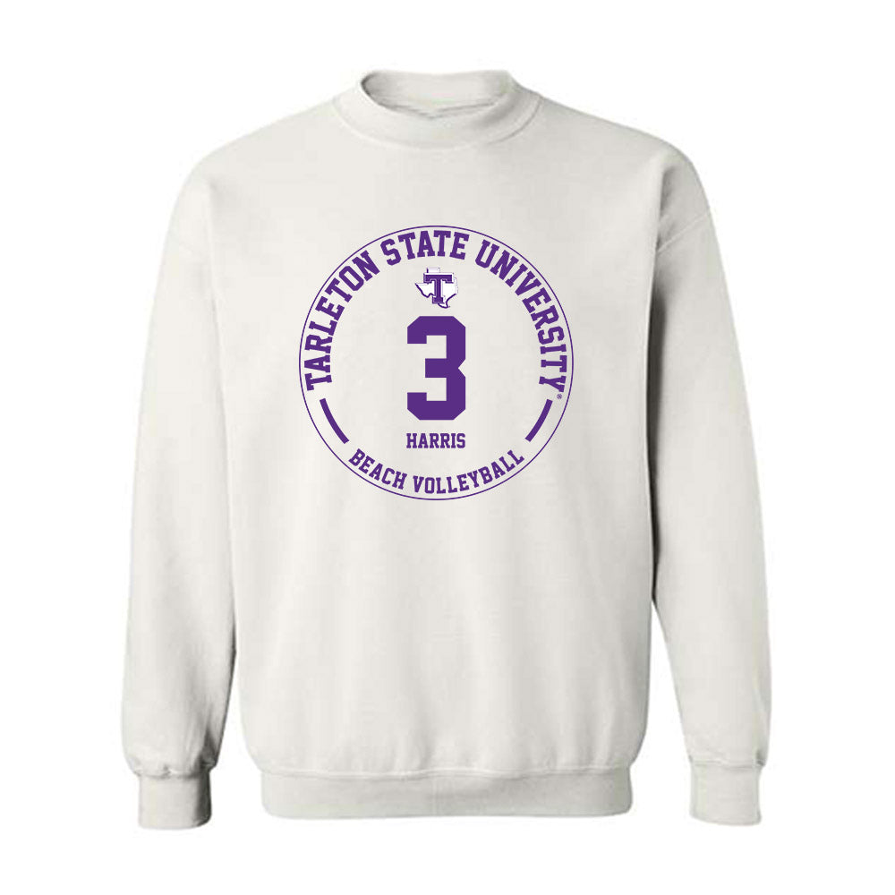 Tarleton State - NCAA Beach Volleyball : Jayda Harris - Classic Fashion Shersey Crewneck Sweatshirt-0