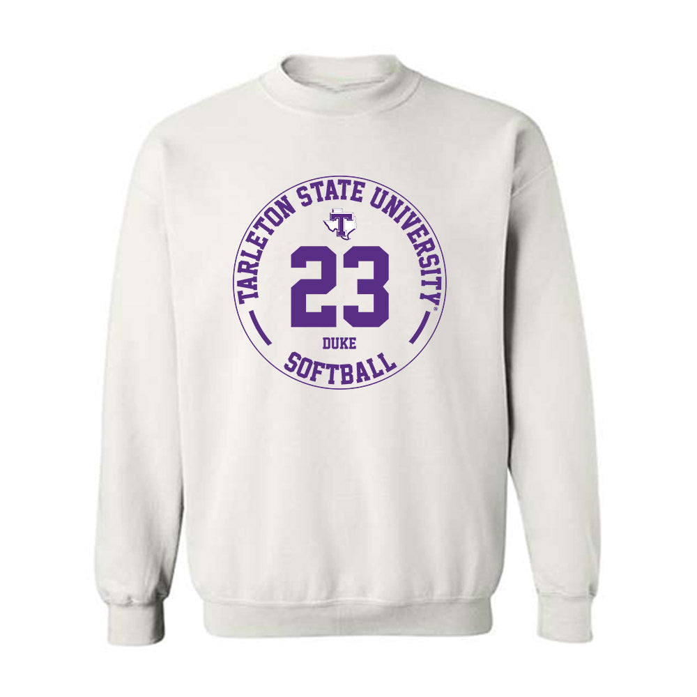 Tarleton State - NCAA Softball : Jaelynn Duke - Classic Fashion Shersey Crewneck Sweatshirt-0