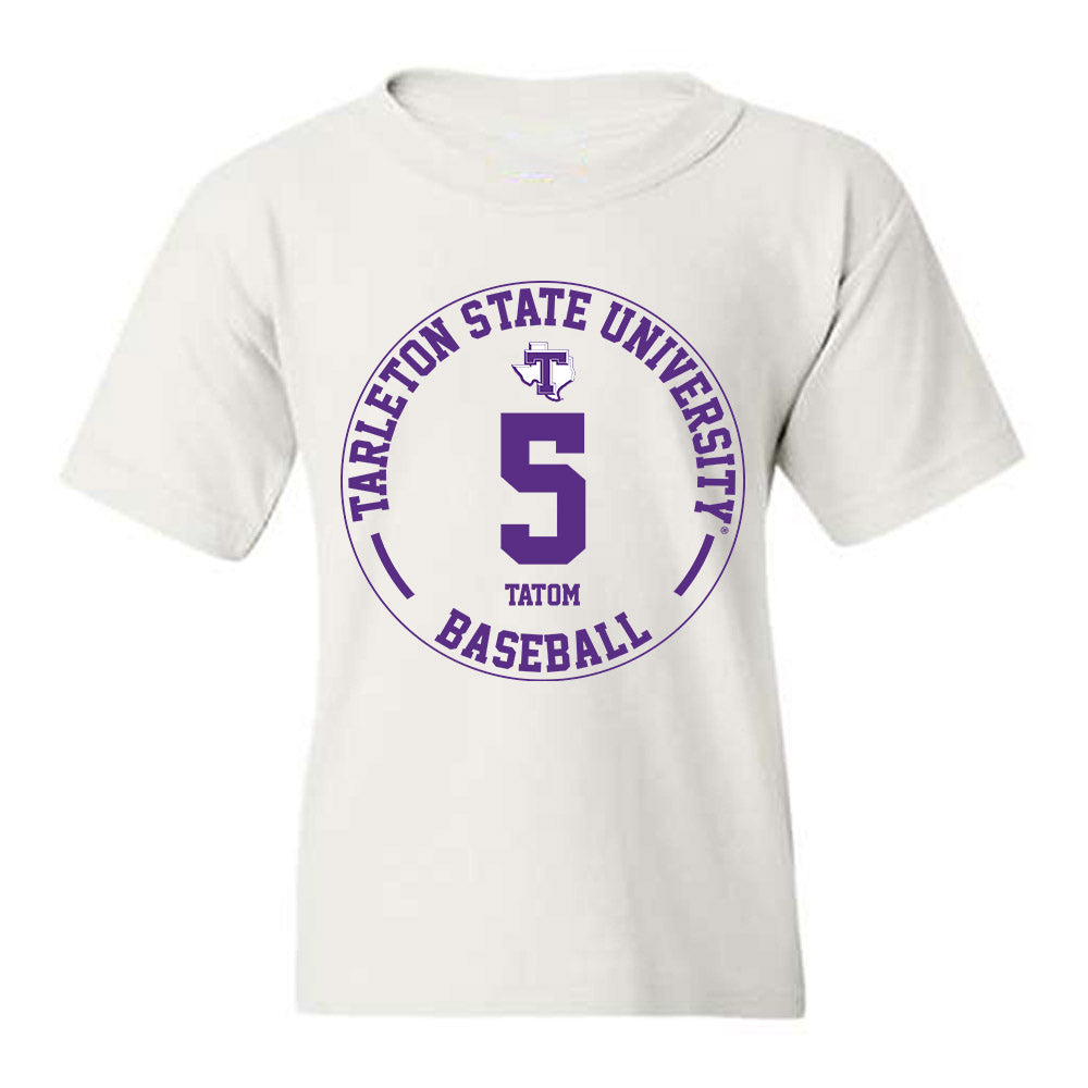 Tarleton State - NCAA Baseball : Jake Tatom - Classic Fashion Shersey Youth T-Shirt-0