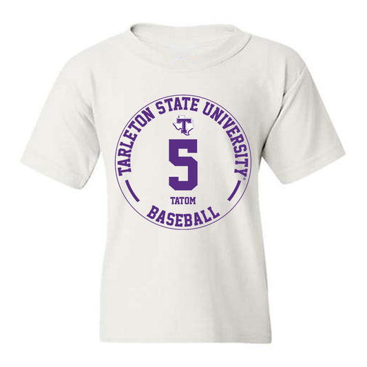 Tarleton State - NCAA Baseball : Jake Tatom - Classic Fashion Shersey Youth T-Shirt-0