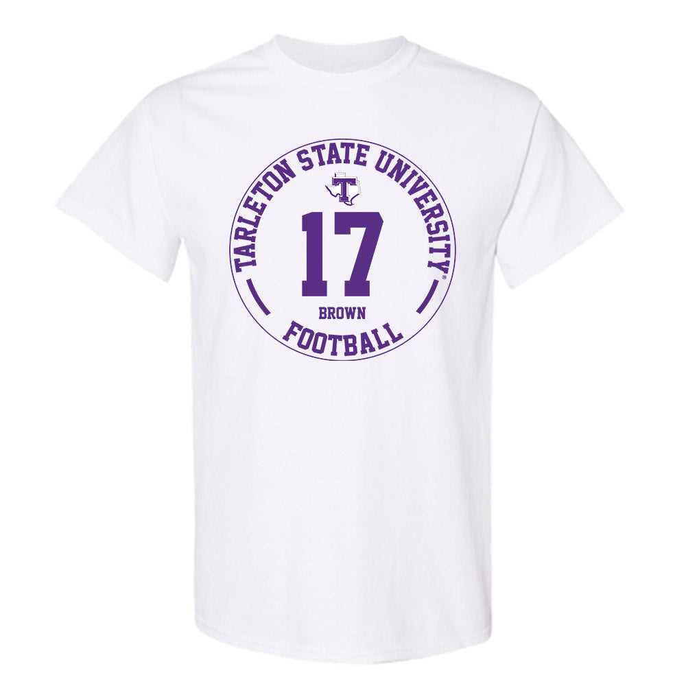 Tarleton State - NCAA Football : Kaleb Brown - Classic Fashion Shersey T-Shirt-0