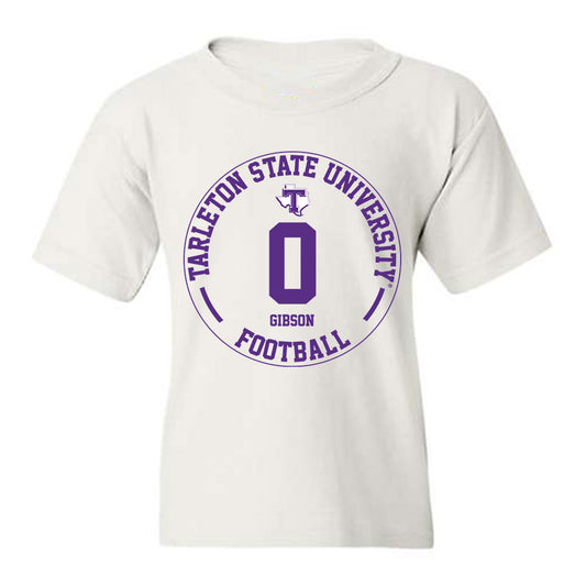 Tarleton State - NCAA Football : Maasai Gibson - Classic Fashion Shersey Youth T-Shirt-0