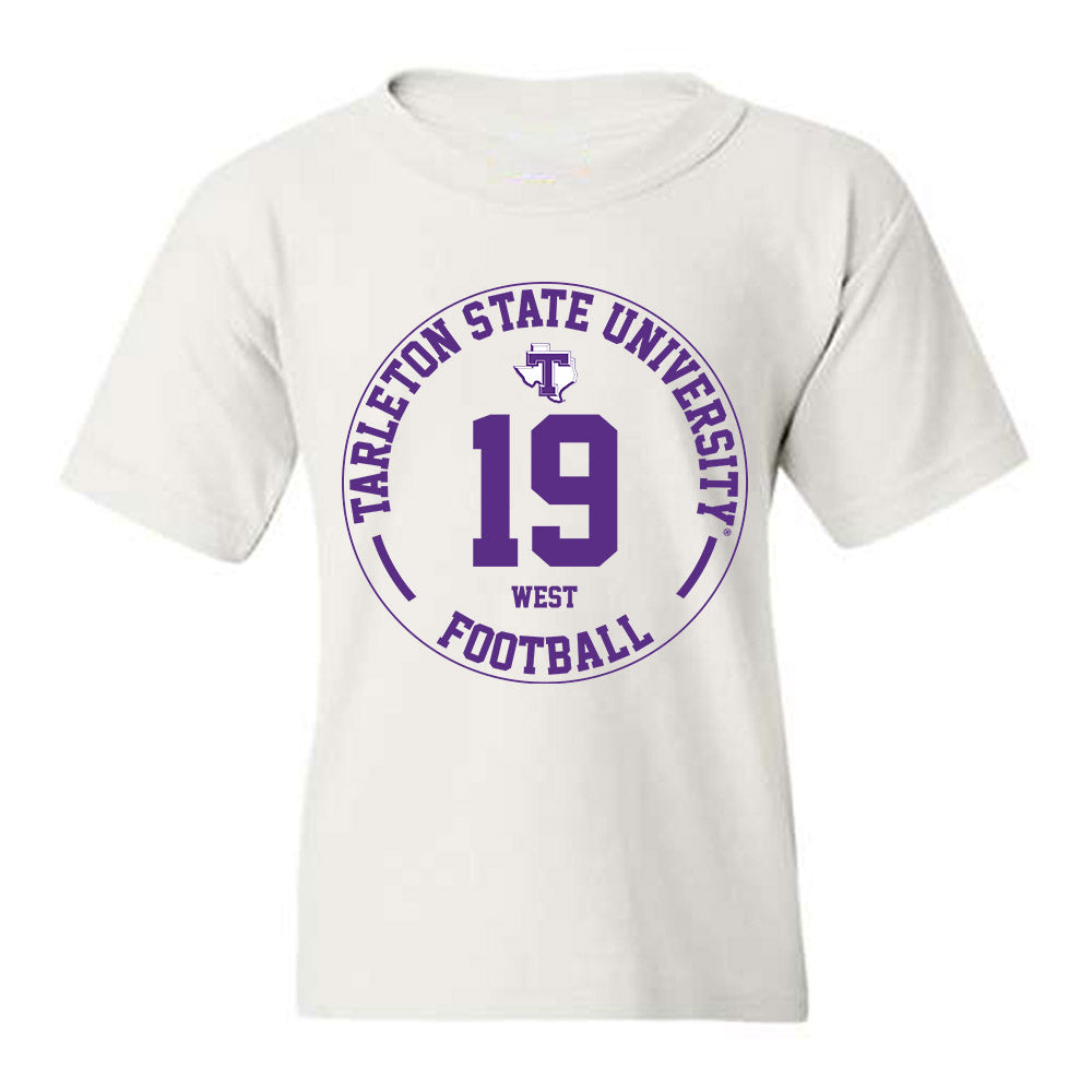 Tarleton State - NCAA Football : Trevon West - Classic Fashion Shersey Youth T-Shirt-0