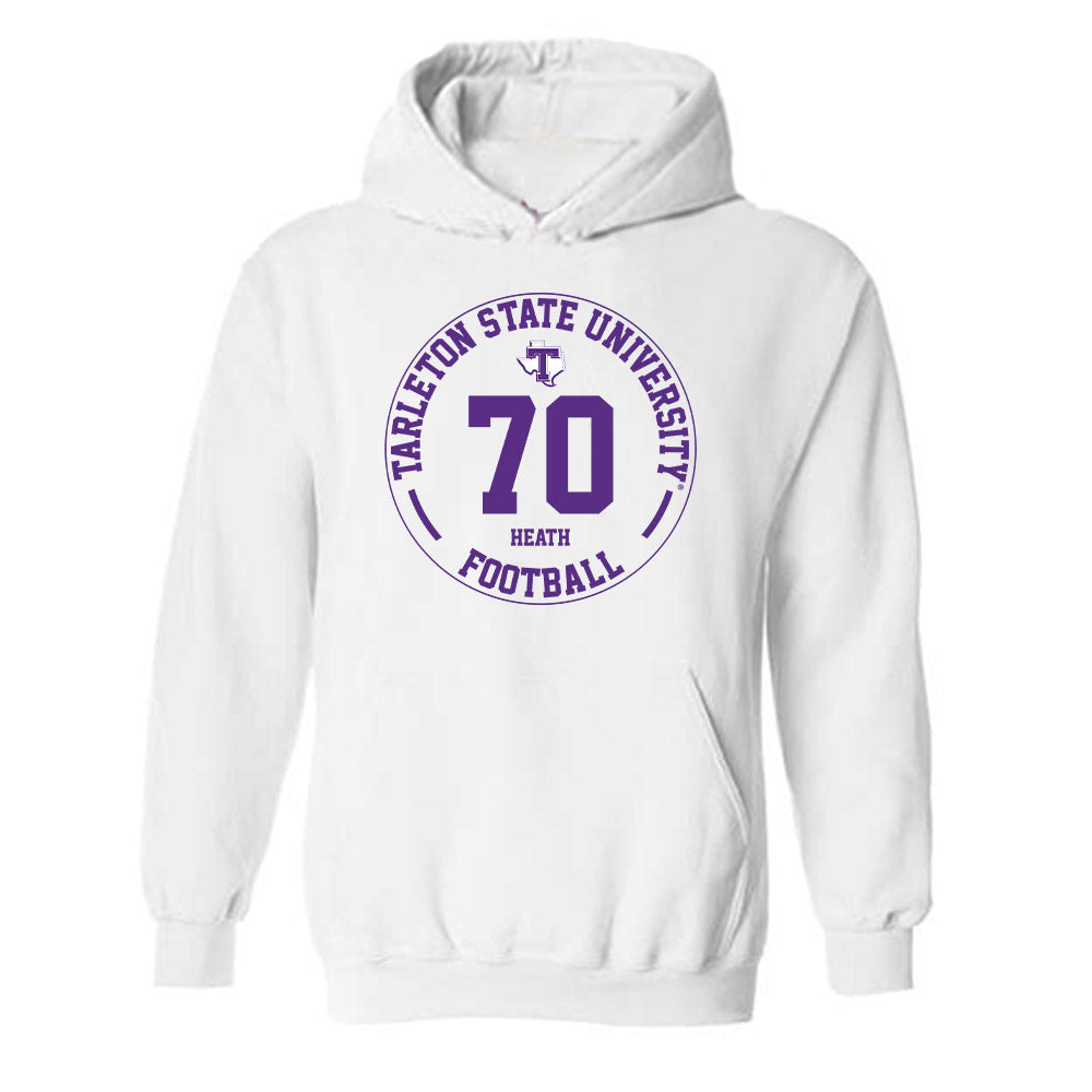 Tarleton State - NCAA Football : Antonio Heath - Classic Fashion Shersey Hooded Sweatshirt-0