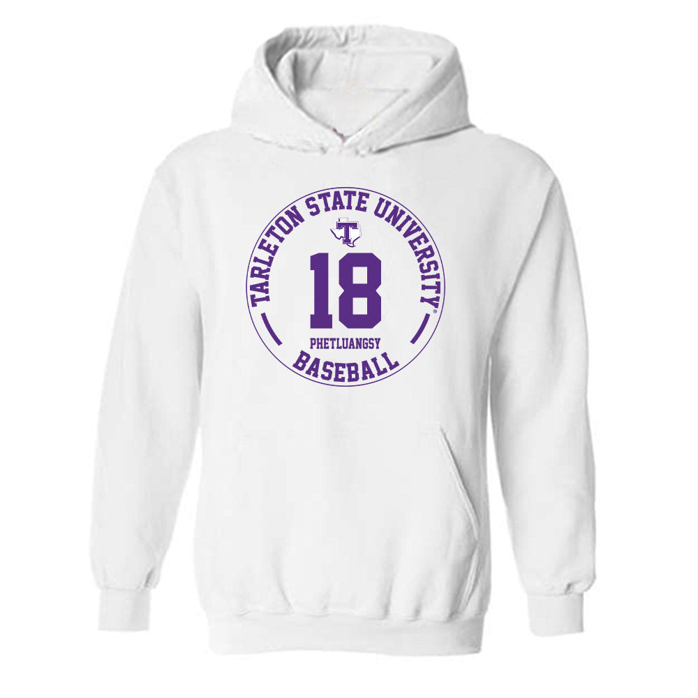 Tarleton State - NCAA Baseball : Tai Phetluangsy - Classic Fashion Shersey Hooded Sweatshirt-0