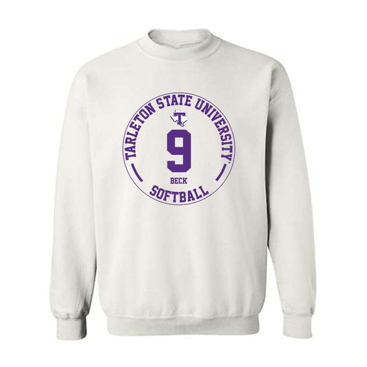 Tarleton State - NCAA Softball : Sadie Beck - Classic Fashion Shersey Crewneck Sweatshirt-0