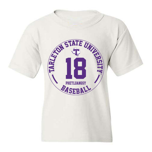 Tarleton State - NCAA Baseball : Tai Phetluangsy - Classic Fashion Shersey Youth T-Shirt-0