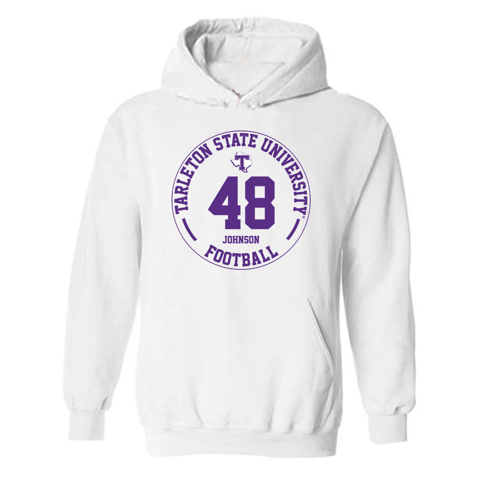 Tarleton State - NCAA Football : Broderick Johnson - Classic Fashion Shersey Hooded Sweatshirt-0
