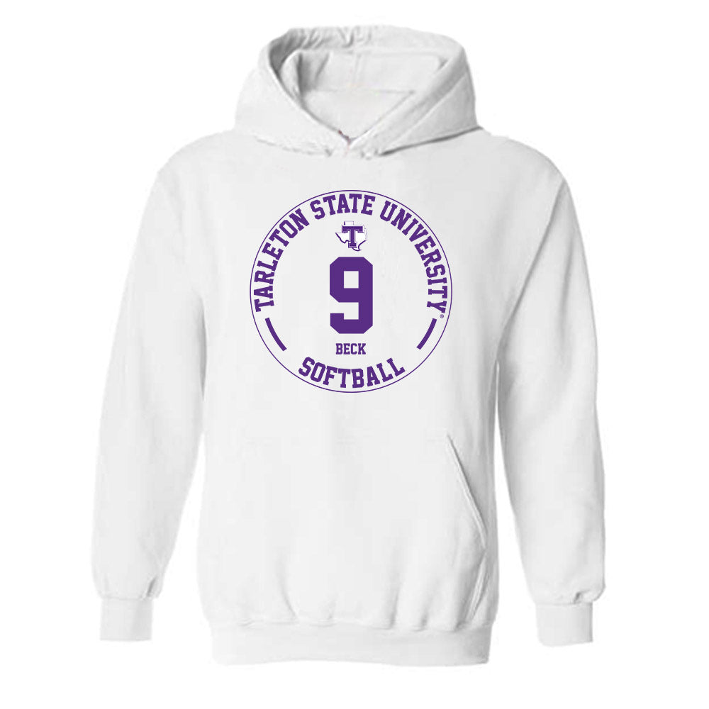 Tarleton State - NCAA Softball : Sadie Beck - Classic Fashion Shersey Hooded Sweatshirt-0