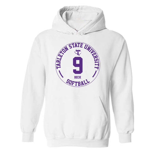 Tarleton State - NCAA Softball : Sadie Beck - Classic Fashion Shersey Hooded Sweatshirt-0