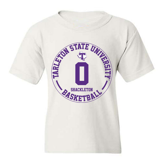Tarleton State - NCAA Men's Basketball : Adrian Shackleton - Classic Fashion Shersey Youth T-Shirt-0