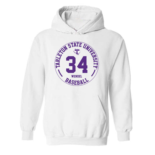 Tarleton State - NCAA Baseball : Ethan Wendel - Classic Fashion Shersey Hooded Sweatshirt-0