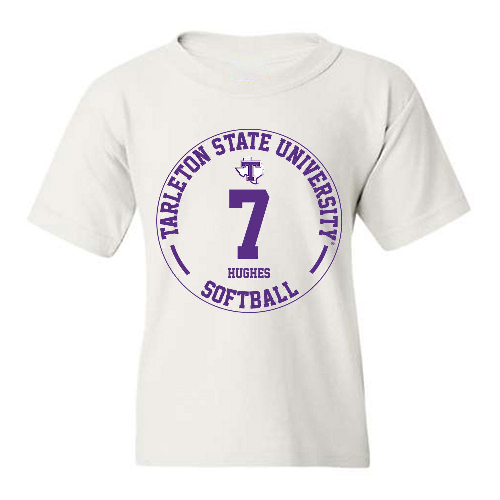 Tarleton State - NCAA Softball : Haley Hughes - Classic Fashion Shersey Youth T-Shirt-0