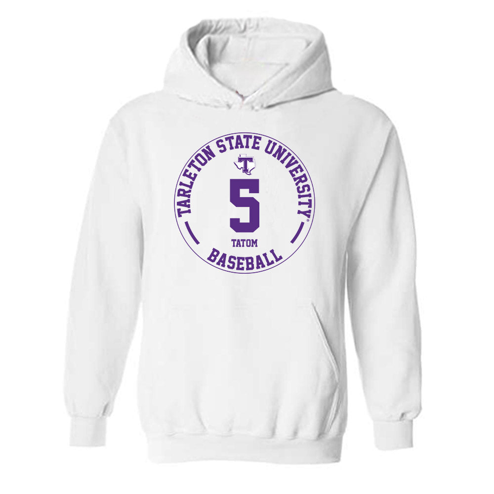 Tarleton State - NCAA Baseball : Jake Tatom - Classic Fashion Shersey Hooded Sweatshirt-0