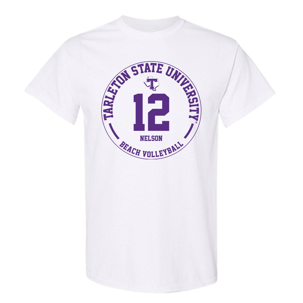 Tarleton State - NCAA Beach Volleyball : Abigail Nelson - Classic Fashion Shersey T-Shirt-0