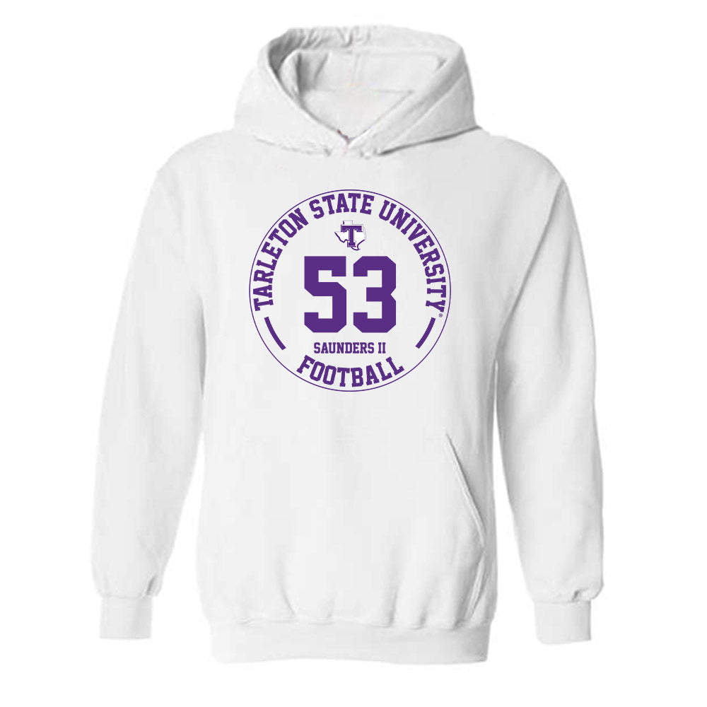 Tarleton State - NCAA Football : Terrance Saunders II - Classic Fashion Shersey Hooded Sweatshirt-0
