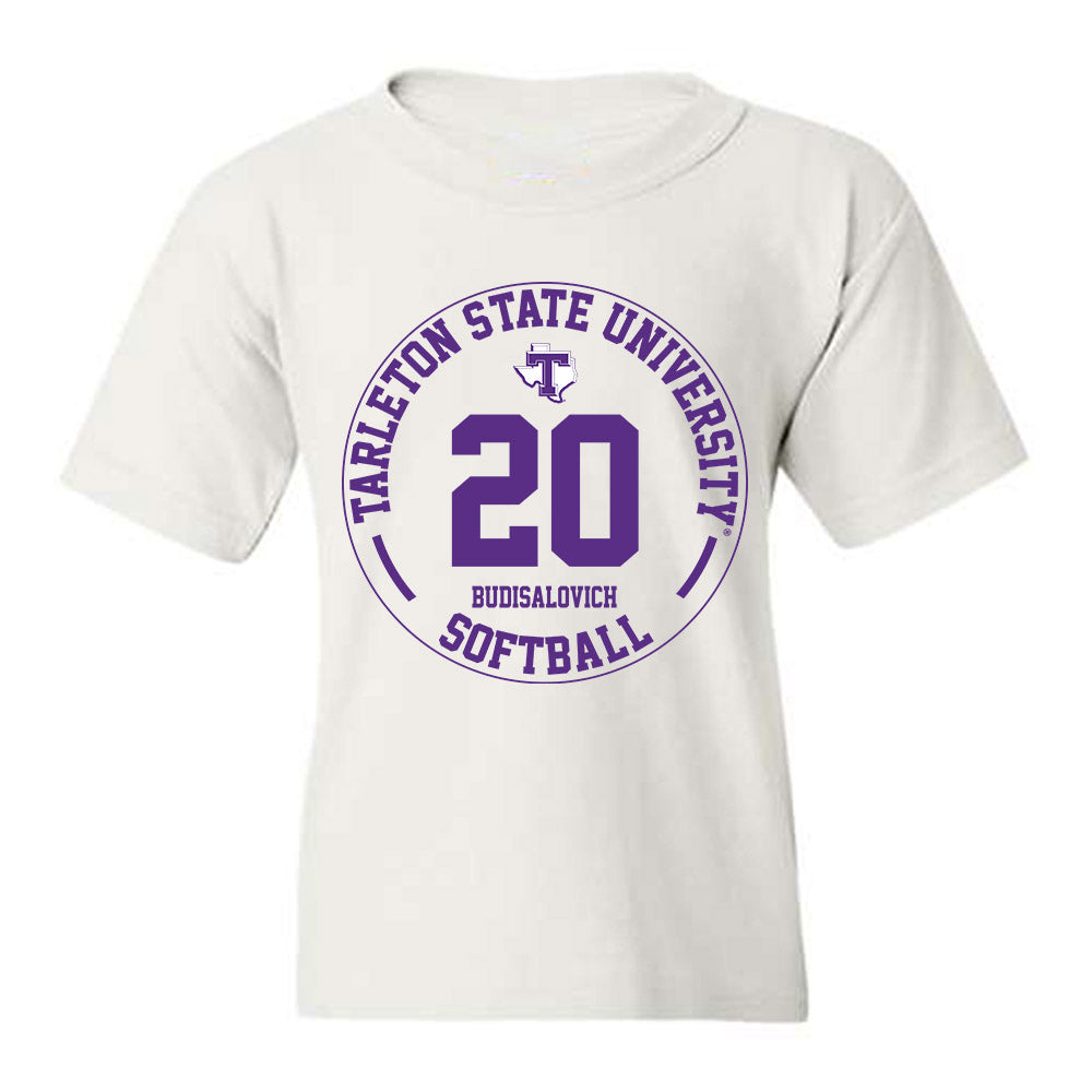 Tarleton State - NCAA Softball : Alyssa Budisalovich - Classic Fashion Shersey Youth T-Shirt-0