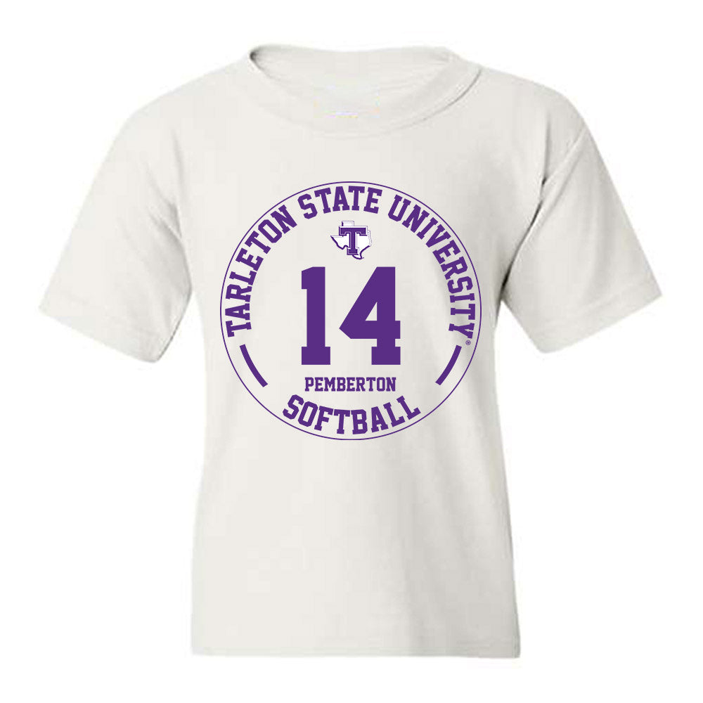 Tarleton State - NCAA Softball : Avery Pemberton - Classic Fashion Shersey Youth T-Shirt-0