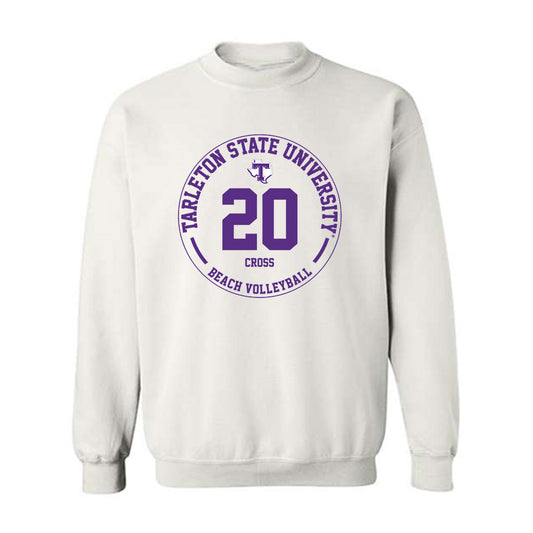 Tarleton State - NCAA Beach Volleyball : Quinn Cross - Classic Fashion Shersey Crewneck Sweatshirt-0