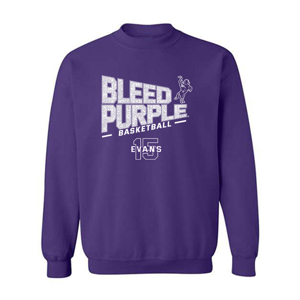 Tarleton State - NCAA Men's Basketball : Caleb Evans - Classic Fashion Shersey Crewneck Sweatshirt-0
