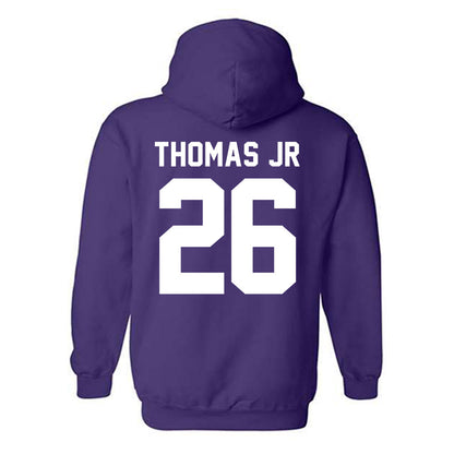 Tarleton State - NCAA Football : Andre Thomas Jr - Classic Shersey Hooded Sweatshirt-1