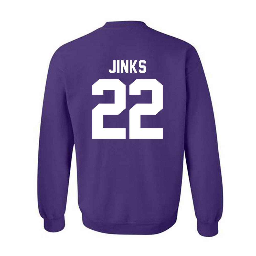 Tarleton State - NCAA Men's Basketball : Jaden Jinks - Classic Shersey Crewneck Sweatshirt-1