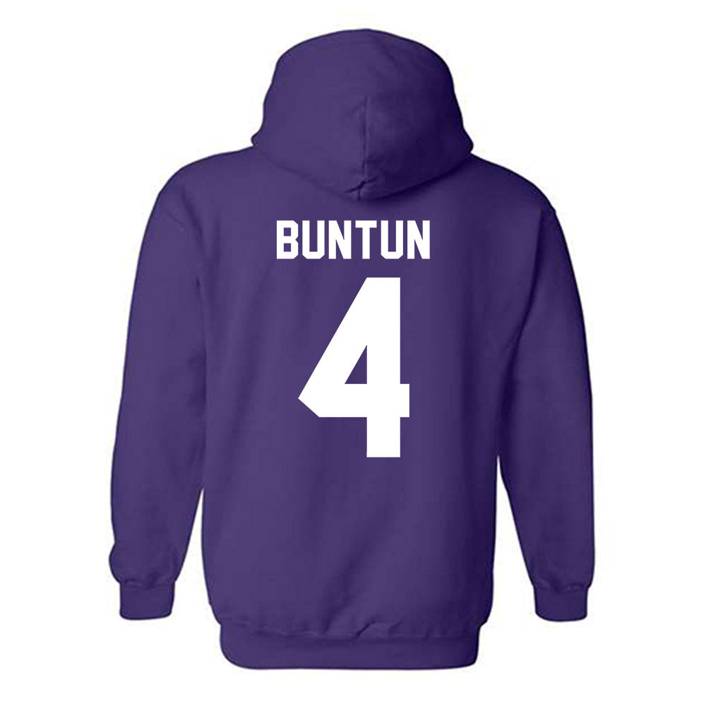 Tarleton State - NCAA Women's Basketball : Nyah Buntun - Classic Shersey Hooded Sweatshirt-1