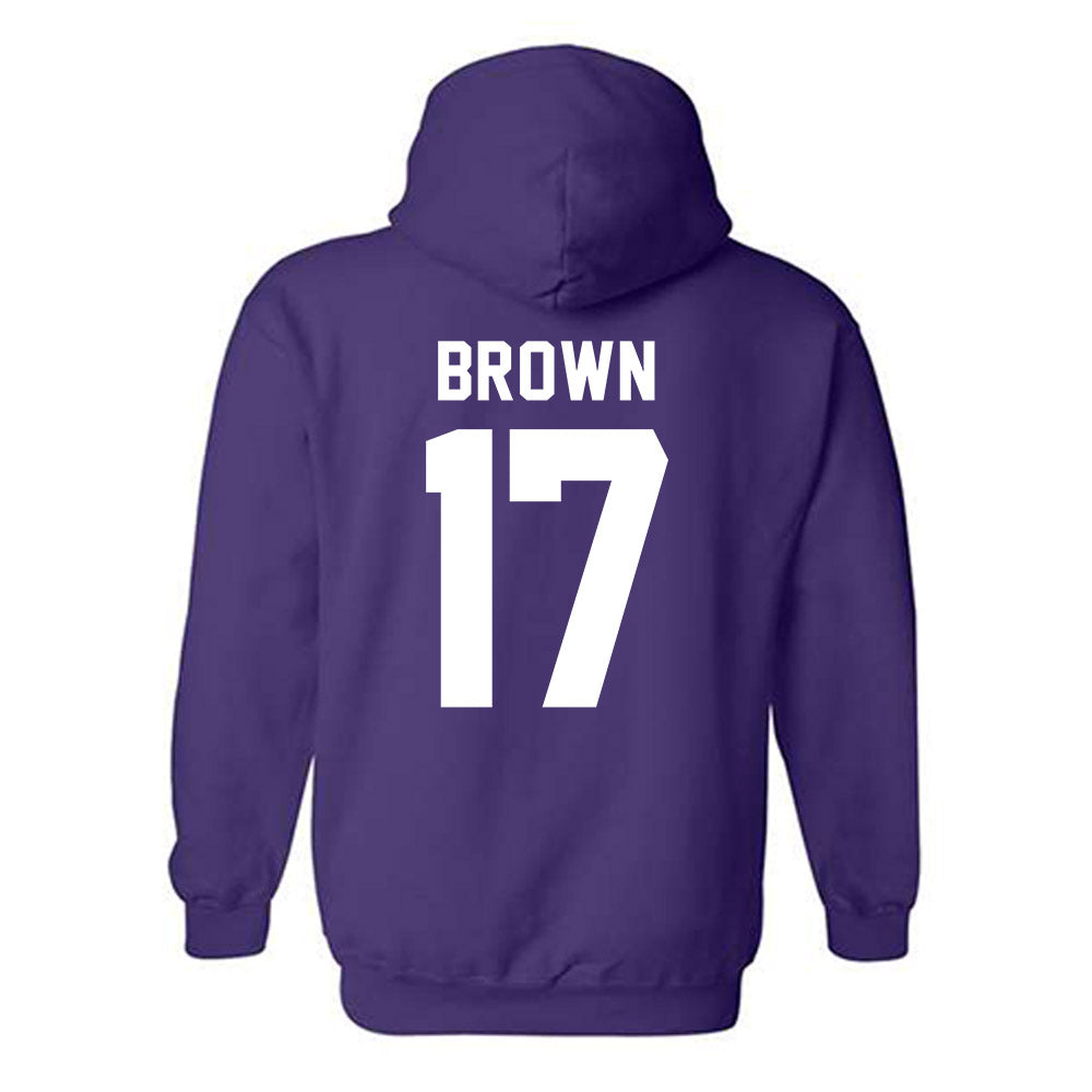 Tarleton State - NCAA Football : Kaleb Brown - Classic Shersey Hooded Sweatshirt-1