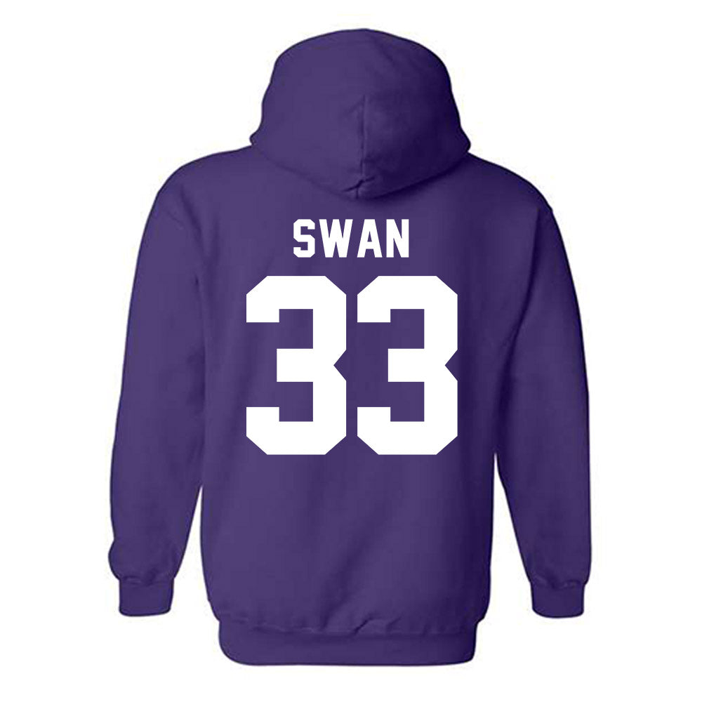 Tarleton State - NCAA Baseball : Kasey Swan - Classic Shersey Hooded Sweatshirt-1