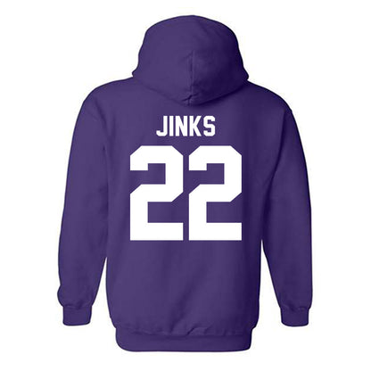 Tarleton State - NCAA Men's Basketball : Jaden Jinks - Classic Shersey Hooded Sweatshirt-1