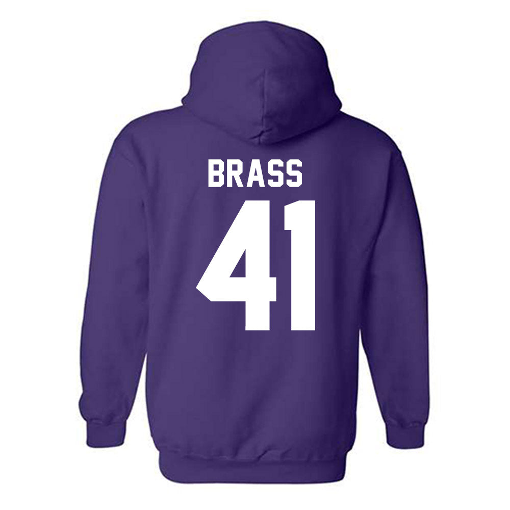 Tarleton State - NCAA Football : Reid Brass - Classic Shersey Hooded Sweatshirt-1