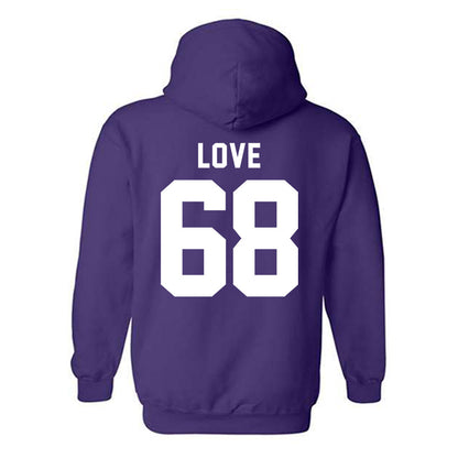 Tarleton State - NCAA Football : Jordan Love - Classic Shersey Hooded Sweatshirt-1