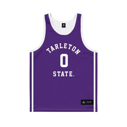 Tarleton State - NCAA Men's Basketball : Adrian Shackleton - Purple Basketball Jersey-0