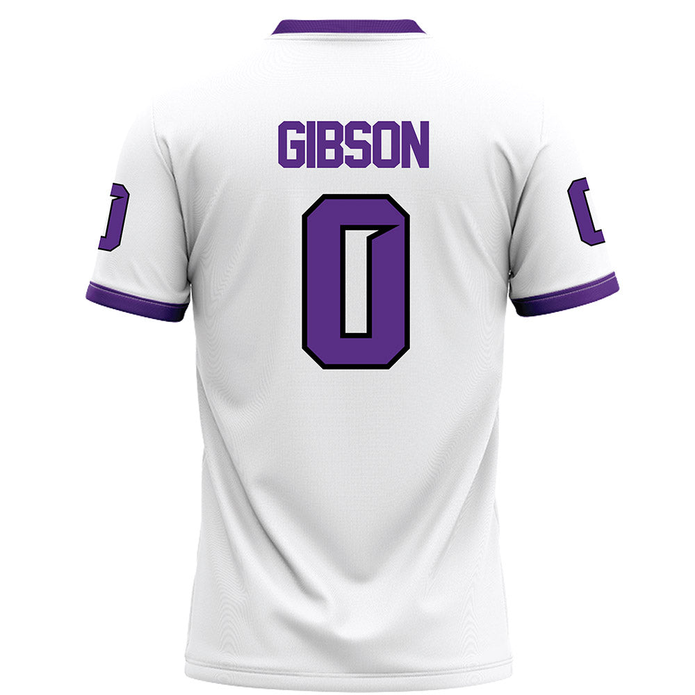 Tarleton State - NCAA Football : Maasai Gibson - White Football Jersey-1