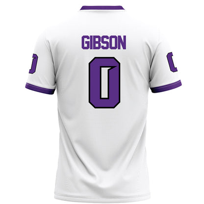 Tarleton State - NCAA Football : Maasai Gibson - White Football Jersey-1