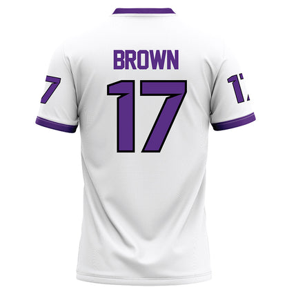 Tarleton State - NCAA Football : Kaleb Brown - White Football Jersey-1