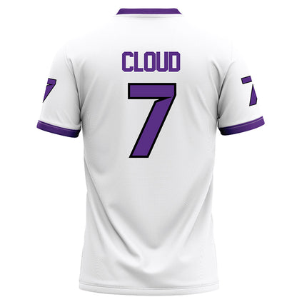 Tarleton State - NCAA Football : Seven Cloud - White Football Jersey-1