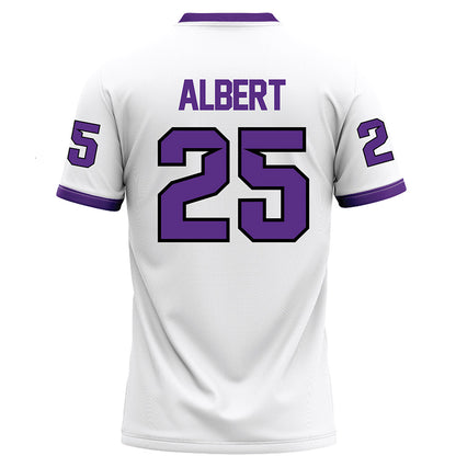 Tarleton State - NCAA Football : Steve Albert - White Football Jersey