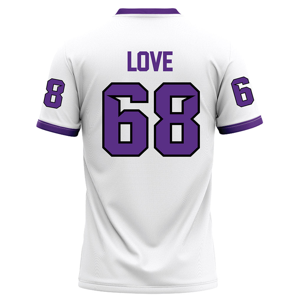 Tarleton State - NCAA Football : Jordan Love - White Football Jersey-1
