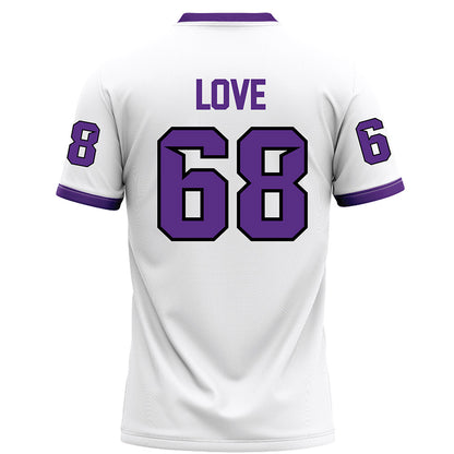Tarleton State - NCAA Football : Jordan Love - White Football Jersey-1