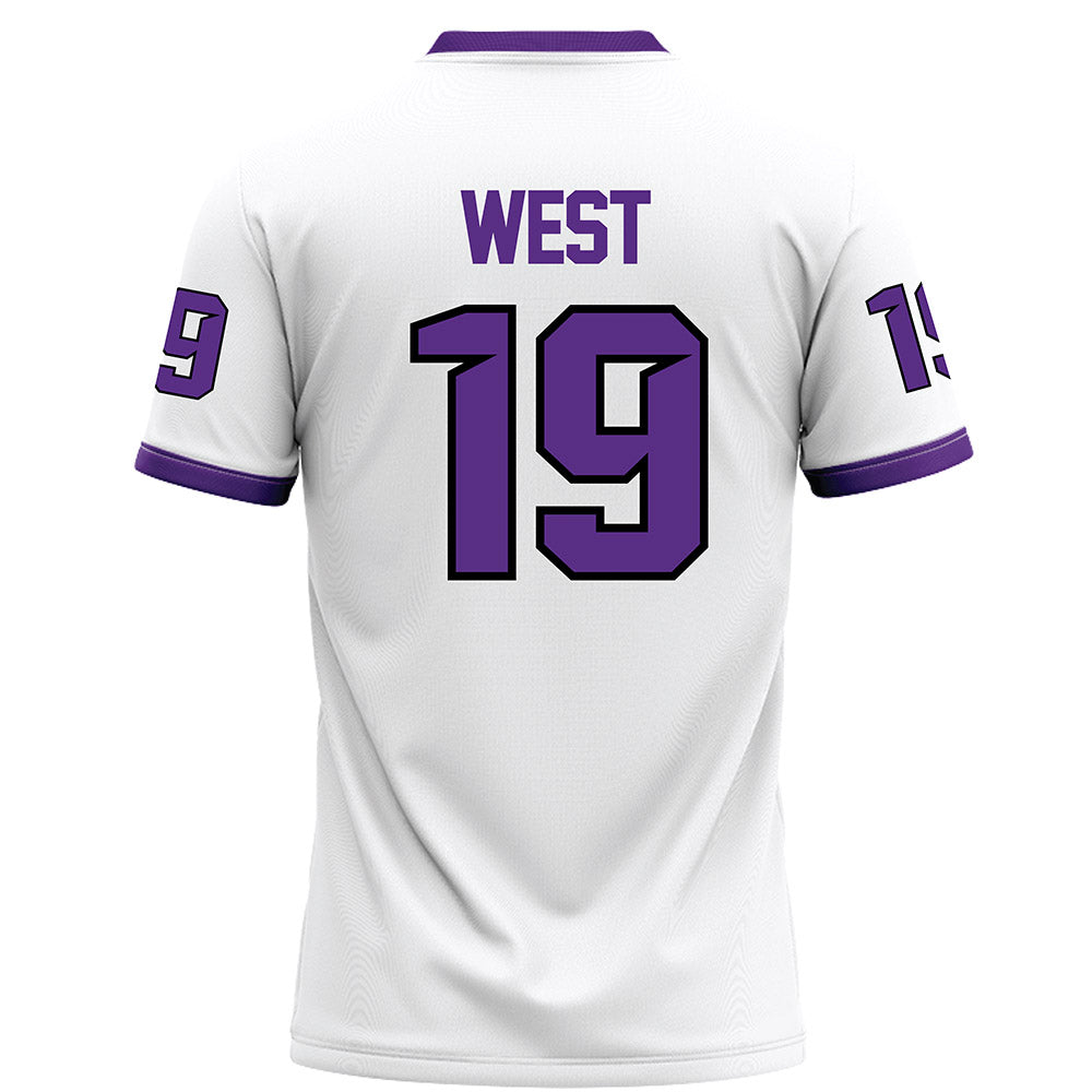 Tarleton State - NCAA Football : Trevon West - White Football Jersey-1
