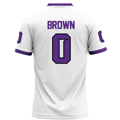 Tarleton State - NCAA Football : Kaleb Brown - White Football Jersey-1