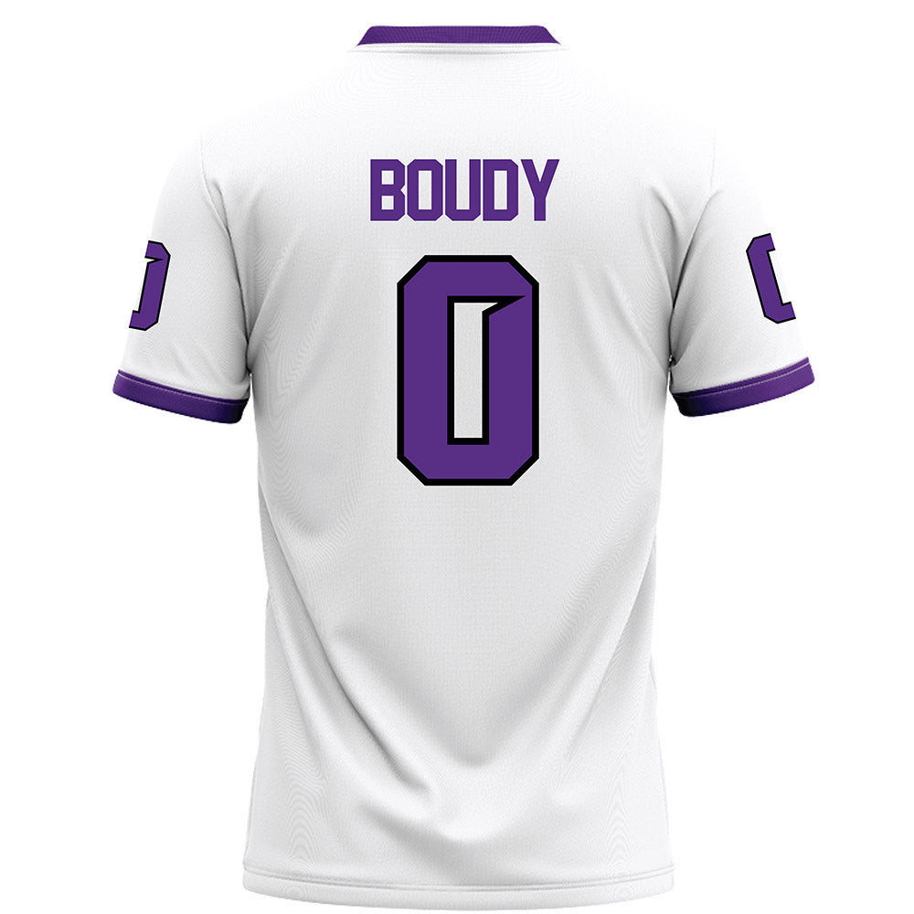 Tarleton State - NCAA Football : Nate Boudy - White Football Jersey-1